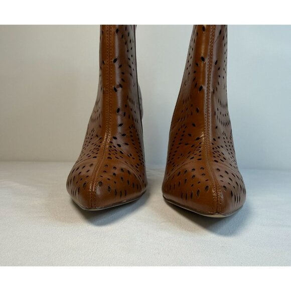 Carlos Santana Taryn Ankle Boot Women'sTaryn Size 7.5 Brown Western Block Heel - Picture 4 of 12